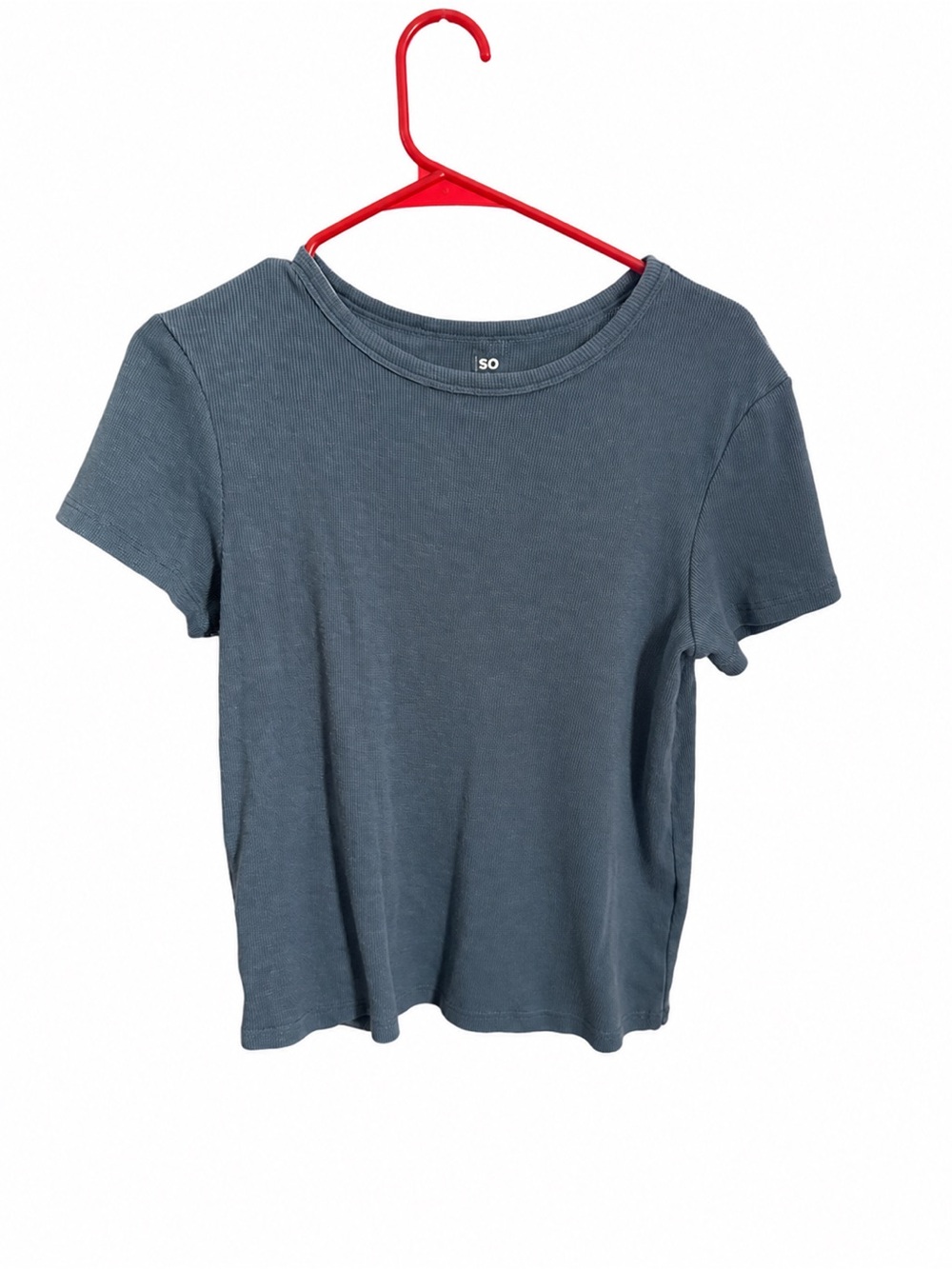 SO Short Sleeve Crewneck Tee — Slate Gray Blue